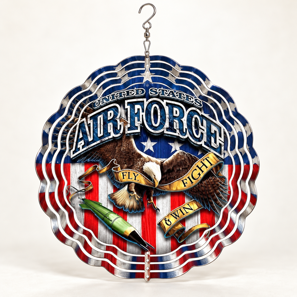 U.S. Air Force Wind Spinner – Design 1 product mockup