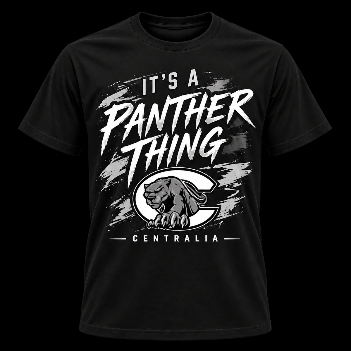 It's a Panther Thing — Centralia Black Cotton T-Shirt