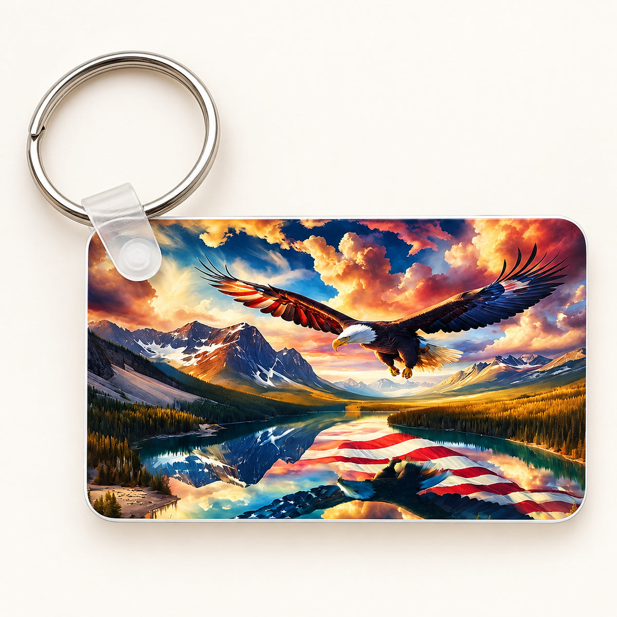 Eagle Flag Lake keychain