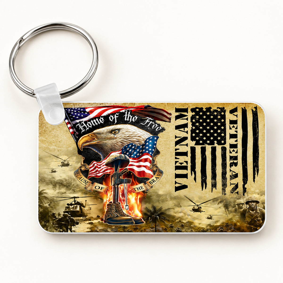Vietnam Veteran keychain