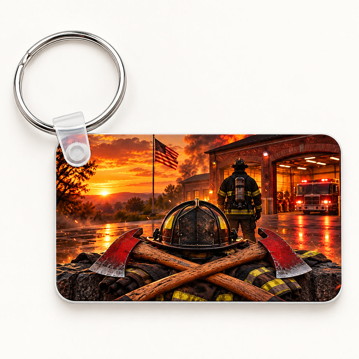 Firefighter keychain