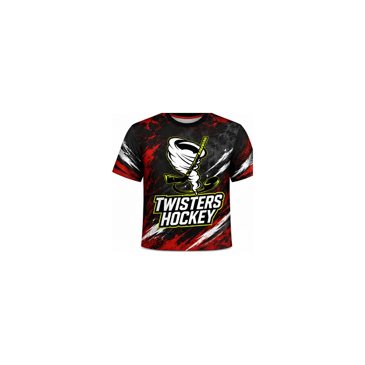 Twisters Red Black Hockey Uniform Shirt front