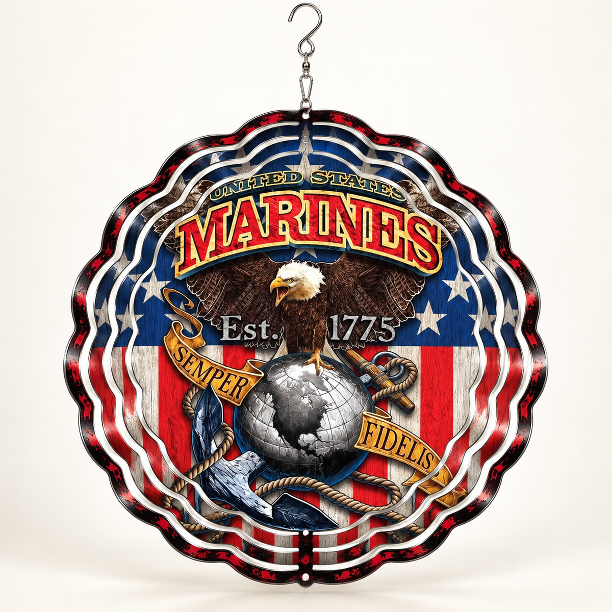 U.S. Marine Corps Wind Spinner – Design 1 product mockup