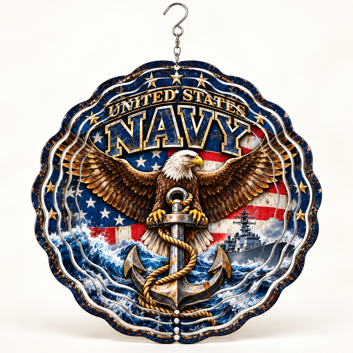 United States Navy Wind Spinner – Design 1 product mockup