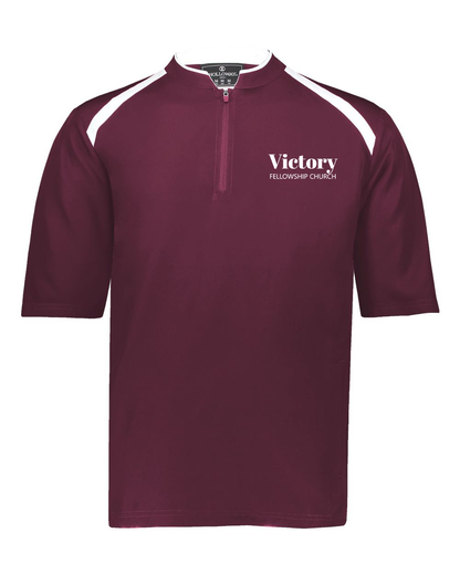 Victory Fellowship Church Men's Clubhouse Short Sleeve Quarter-Zip Pullover