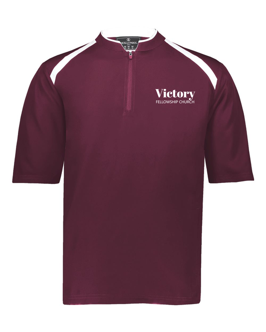 Victory Fellowship Church Men's Clubhouse Short Sleeve Quarter-Zip Pullover