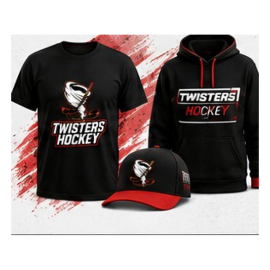 Twisters Black / Red T-shirt, hoodie and hat fanwear