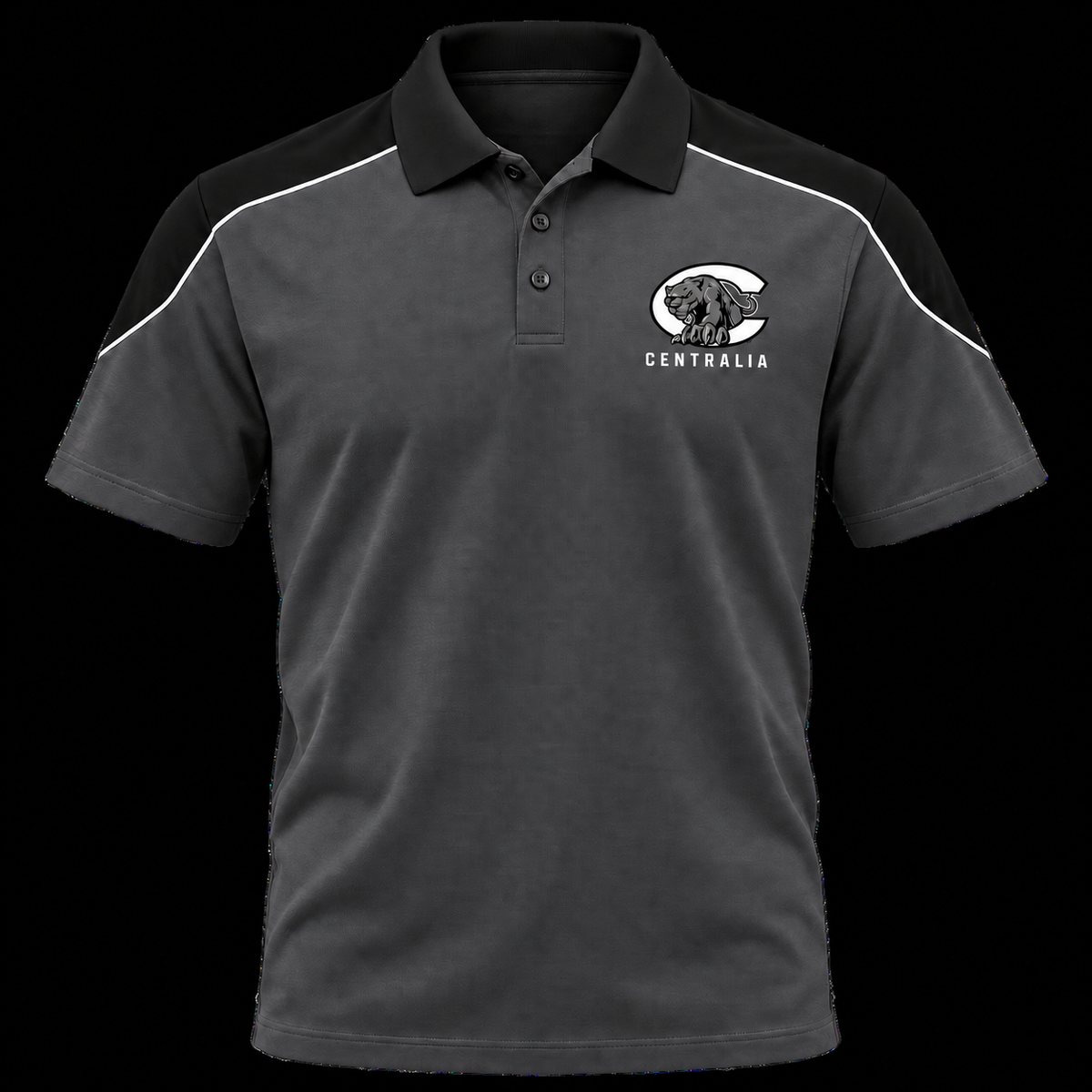 Centralia Panthers — Chest Logo Polo