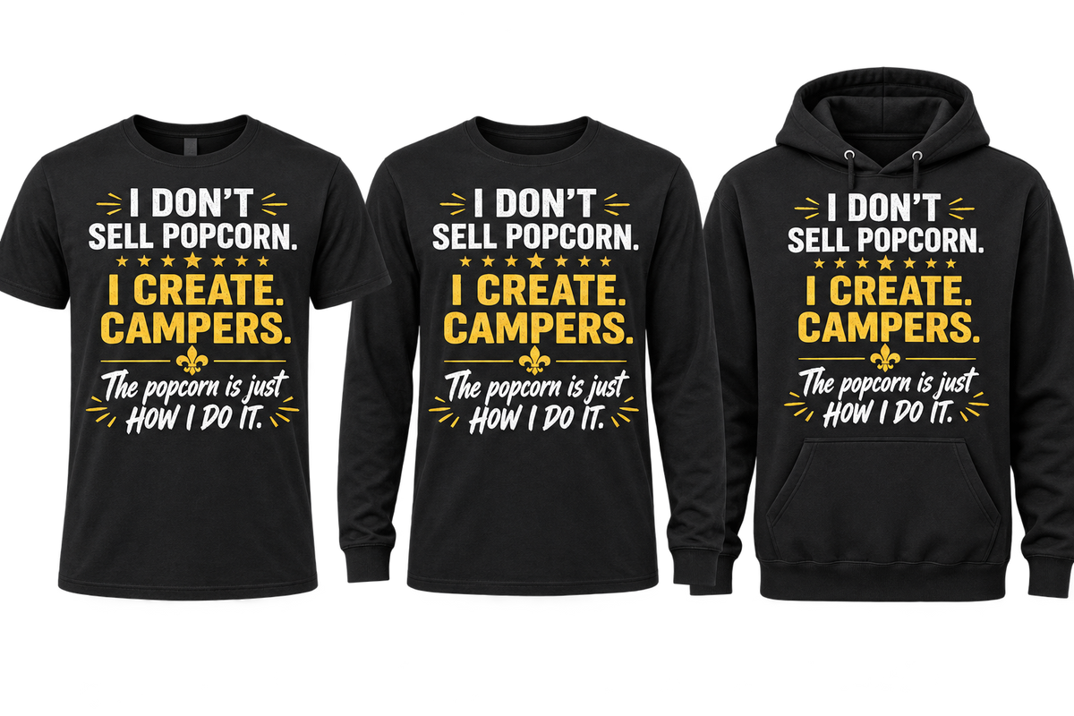 I Create Campers on T-shirt, long sleeve and hoodie