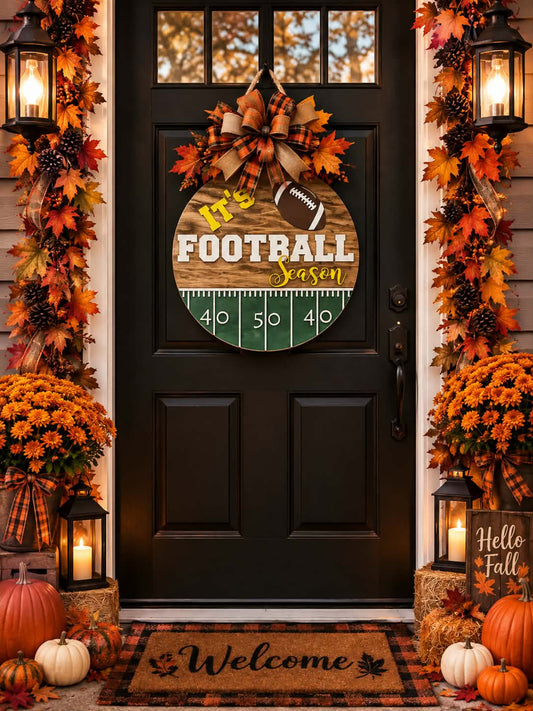 It's Football Season 18-inch door hanger