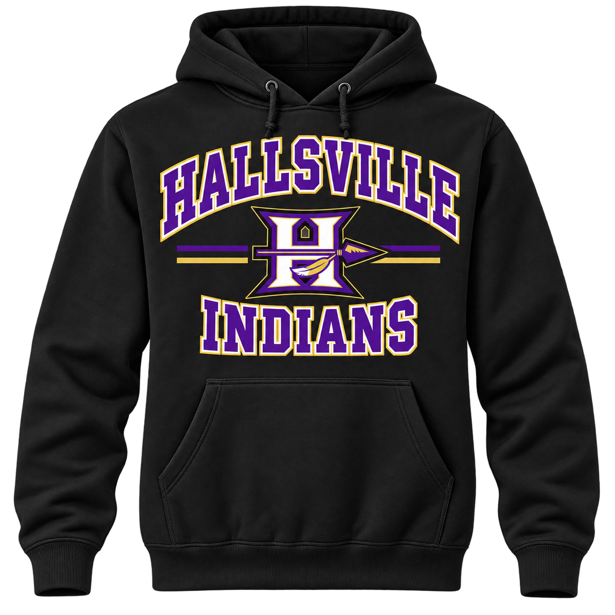 Hallsville Indians — Varsity Stripe Hoodie