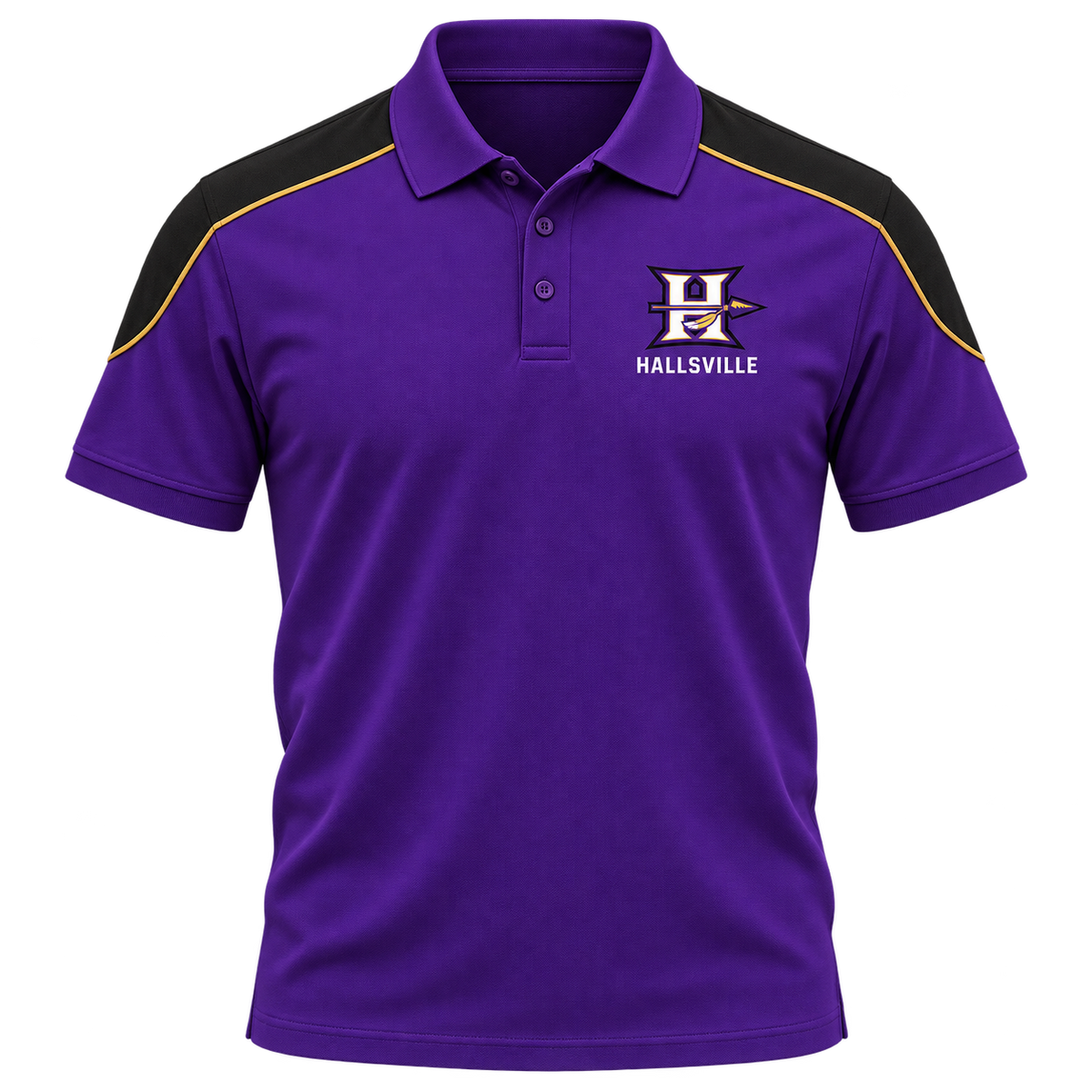 Hallsville Indians — Chest Logo Polo