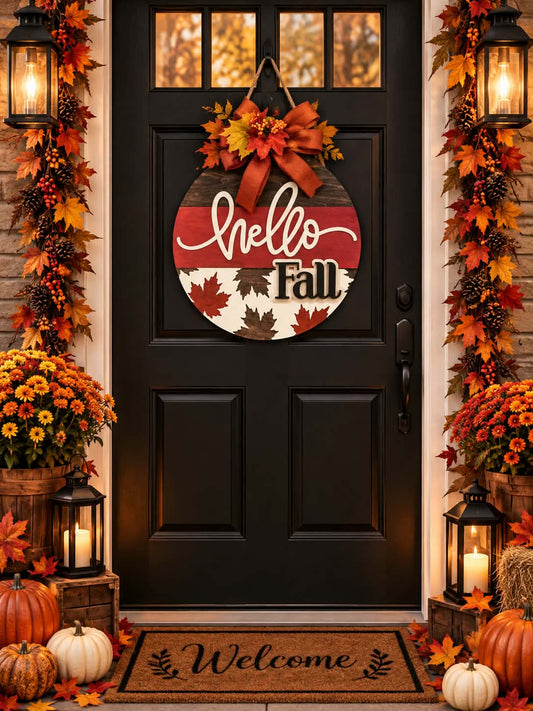Hello Fall 18-inch door hanger