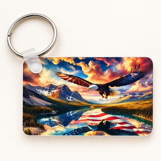 Eagle Flag Lake keychain