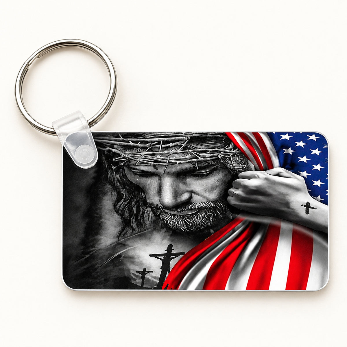 Jesus USA keychain
