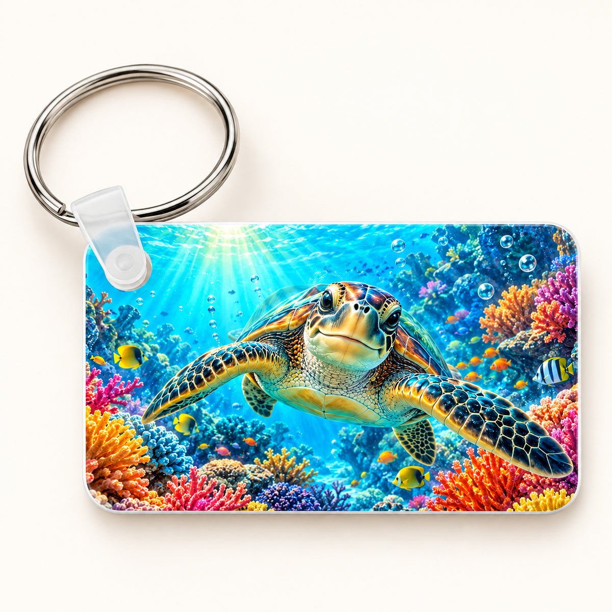 Sea Turtle Reef keychain