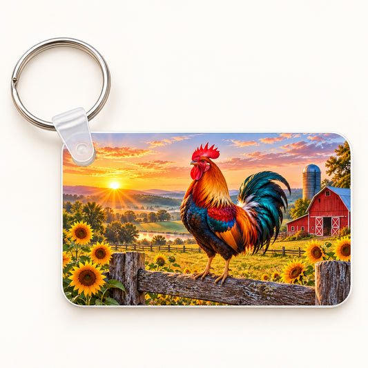 Rooster keychain