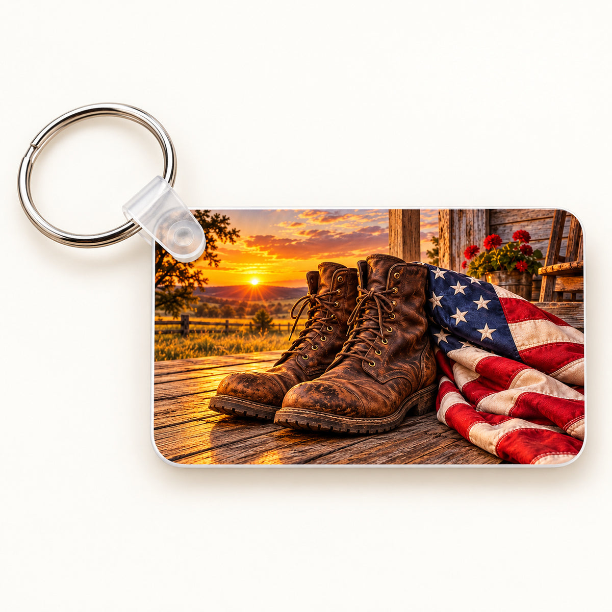 Boots Flag keychain