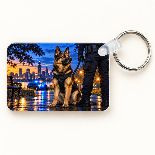 Police K9 keychain