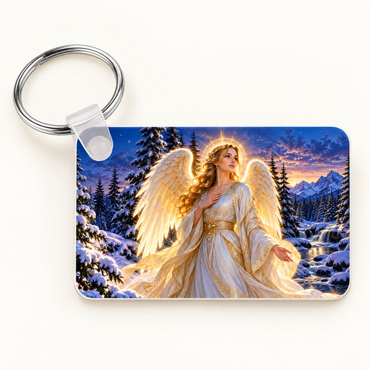 Winter Angel keychain