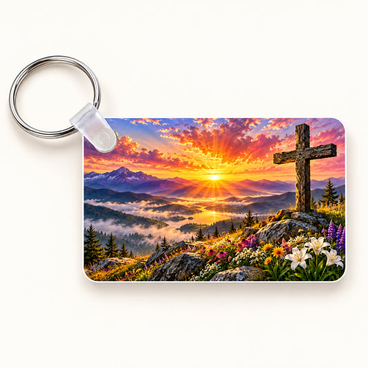 Cross Sunrise keychain