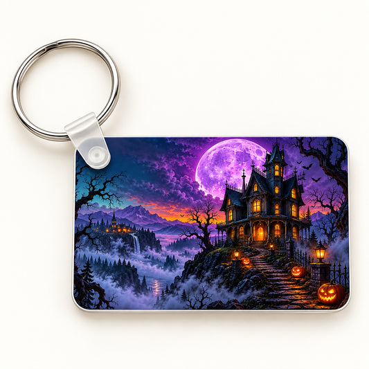 Haunted House keychain
