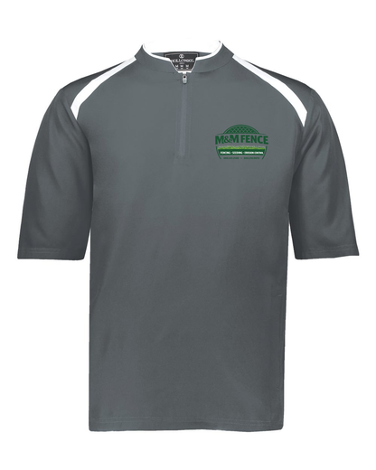 M and M Fence Men's Clubhouse Short Sleeve Quarter-Zip Pullover