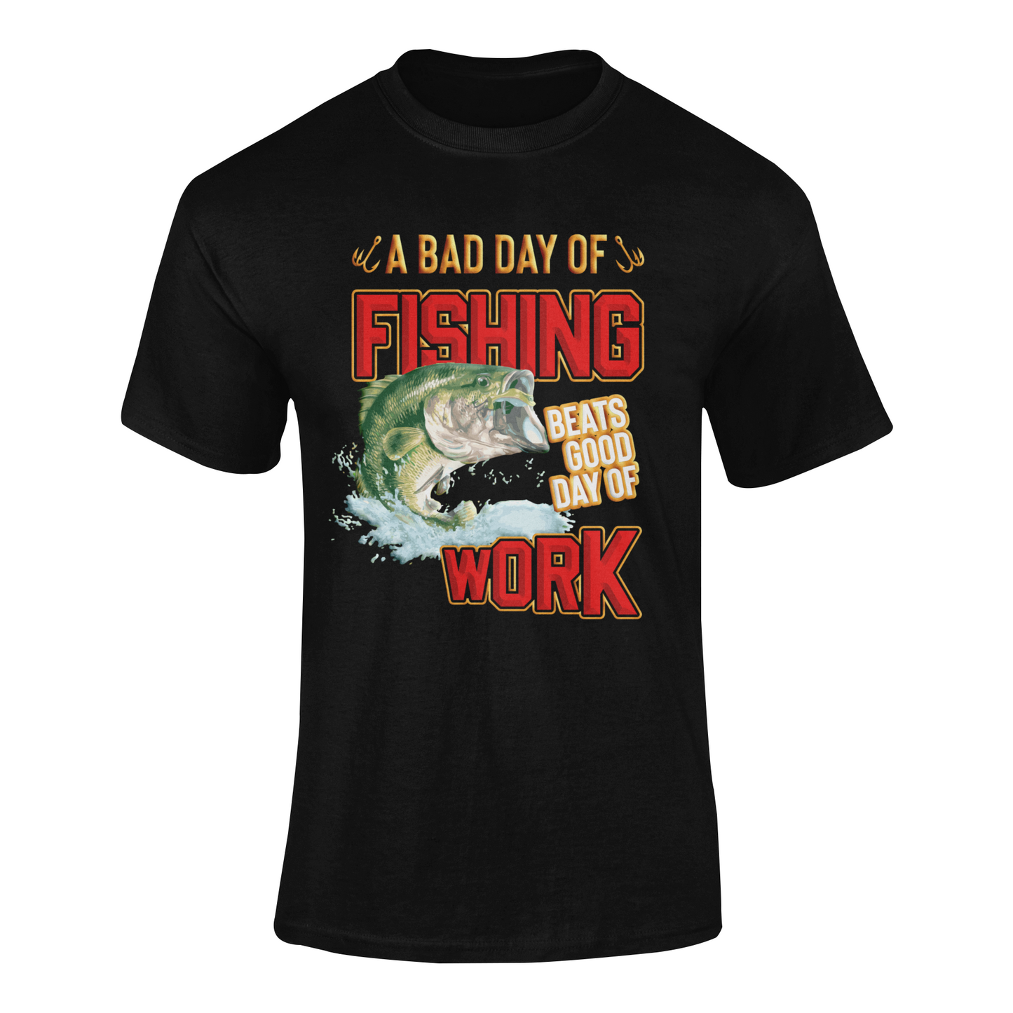 Bad Day of Fishing soft-style t shirt