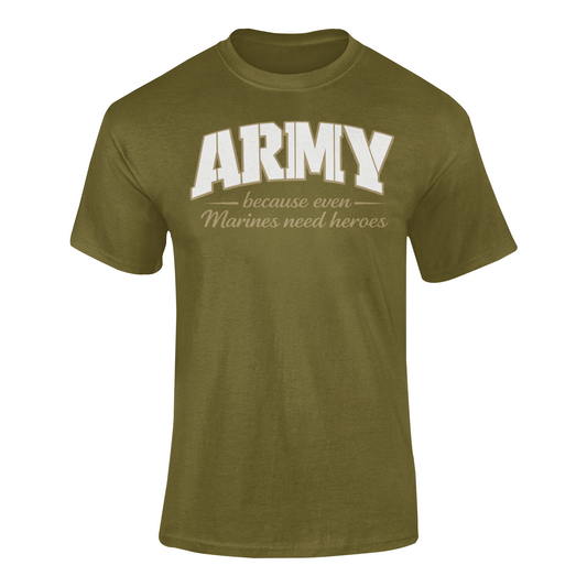 even marines need heroes soft-style t shirt