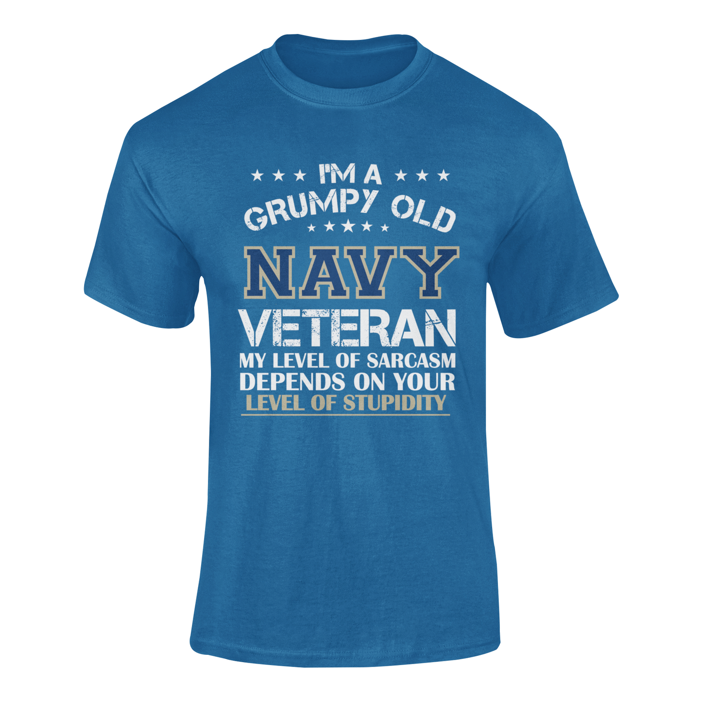 Grumpy Old NAVY Veteran soft-style t shirt