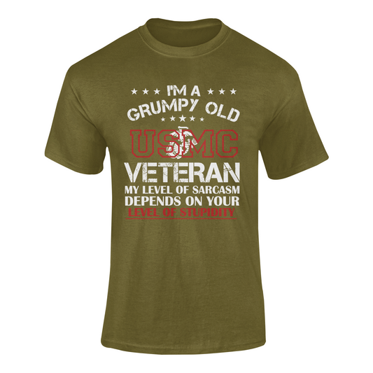 Grumpy Old USMC Veteran soft-style t shirt