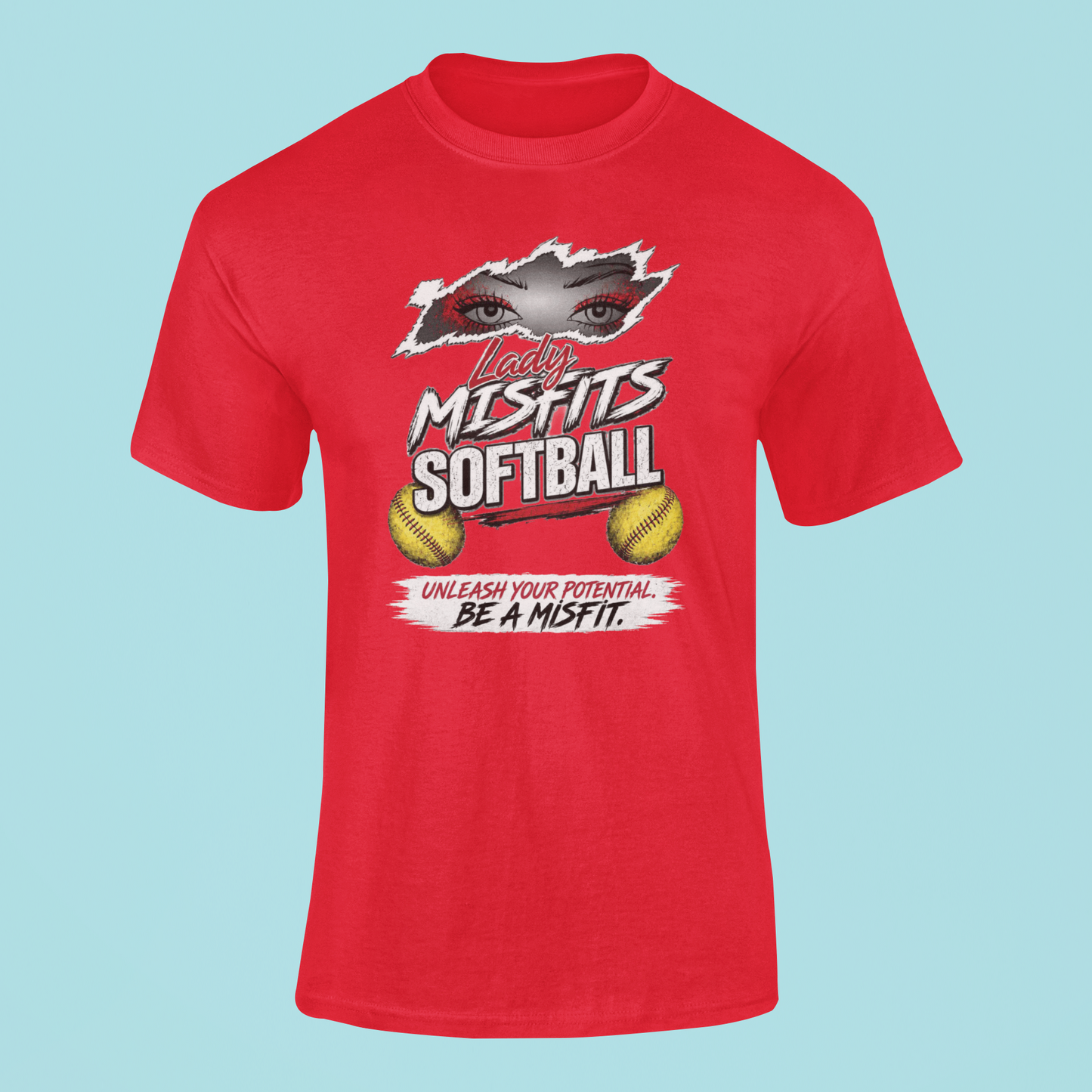 Be a Misfits soft-style t shirt red