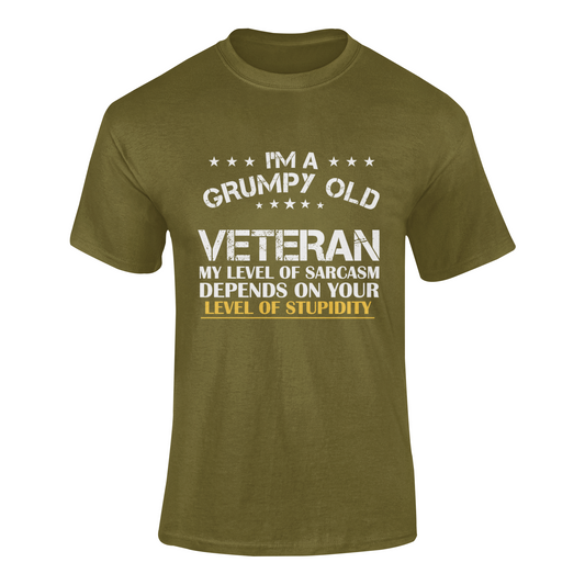 Grumpy Old Veteran soft-style t shirt