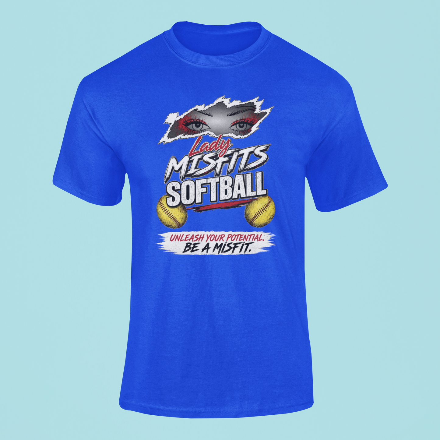 Be a Misfits soft-style t shirt blue