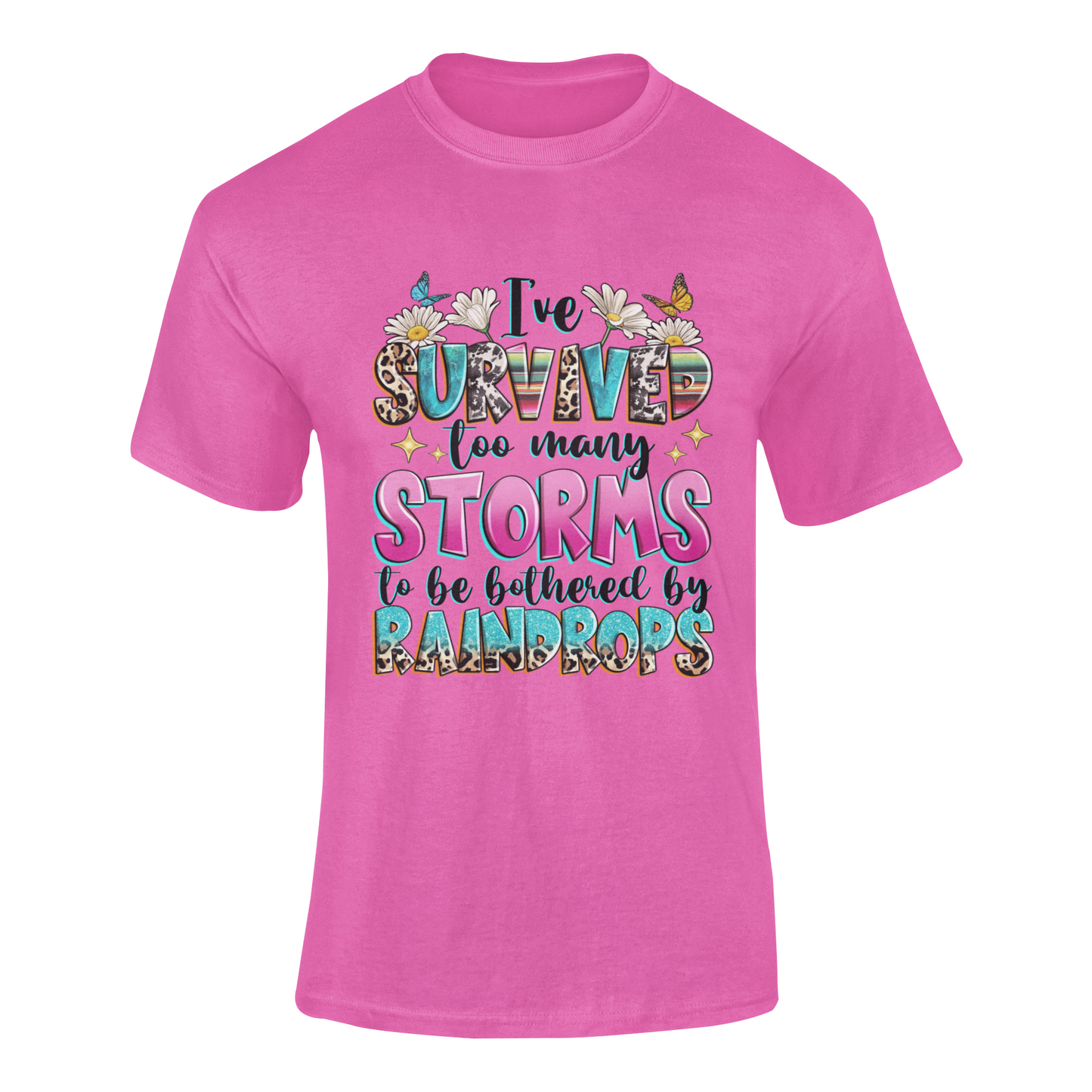 I survived Storms soft-style t shirt (Pink)