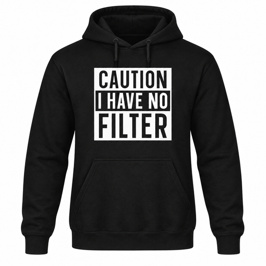 Caution (White) Gildan Softstyle Hoodie