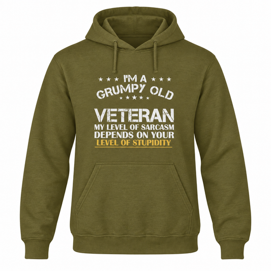 Grumpy Old Veteran Gildan Softstyle Hoodie