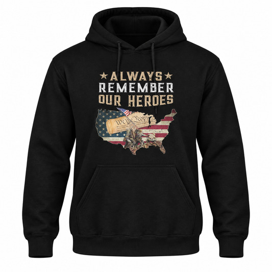 Always Remember Gildan Softstyle Hoodie