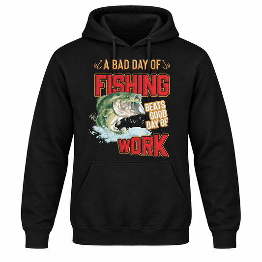 Bad Day of Fishing Gildan Softstyle Hoodie