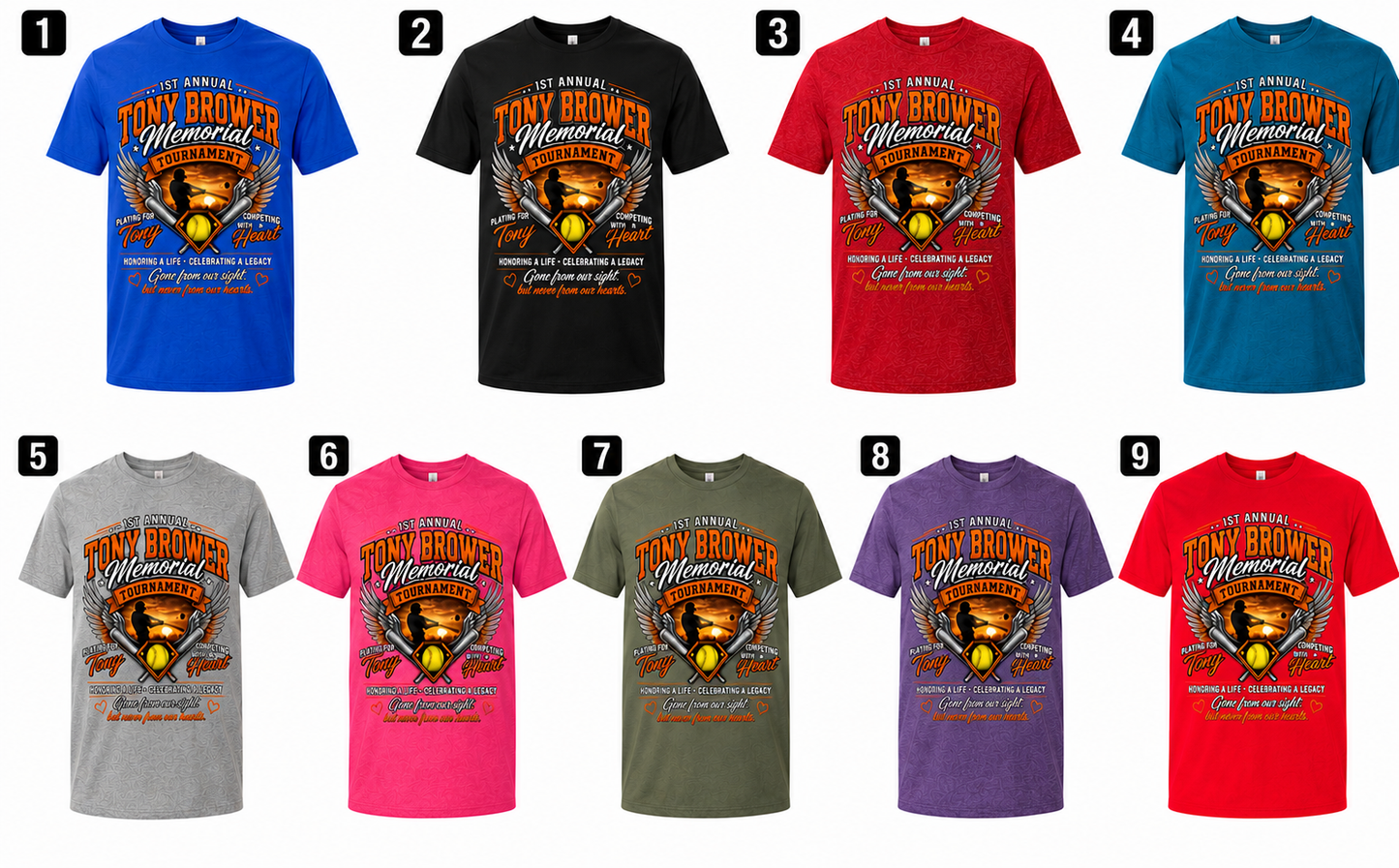 A Play for Tony tournament shirts pre-order