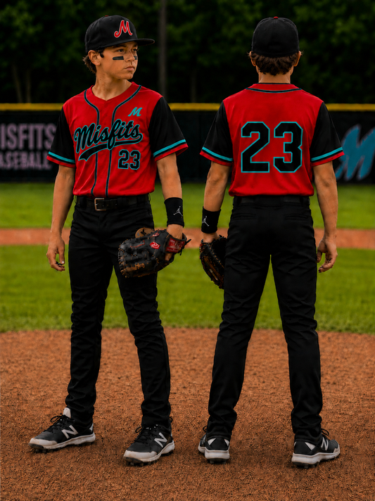 Misfits 12U, 13U home uniforms