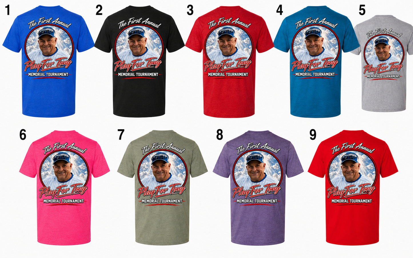 A Play for Tony tournament shirts pre-order design 4