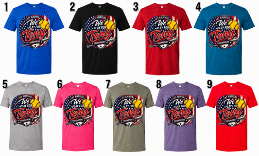 A Play for Tony tournament shirts pre-order design 3