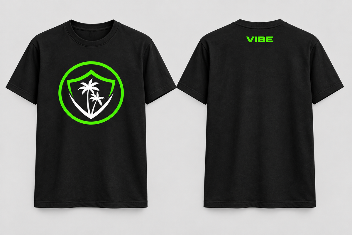 VIBE Circle Core T-Shirt front and back