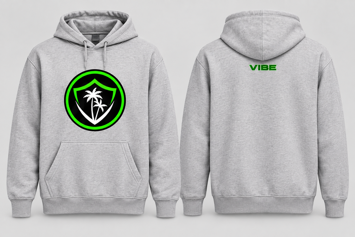 VIBE Ring Runner Hoodie front and back