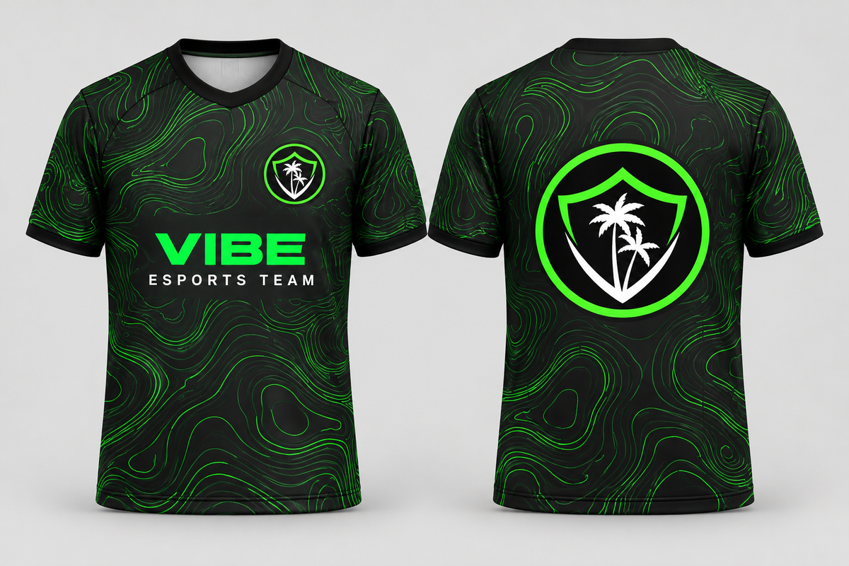 VIBE Contour All-Over Sublimation Jersey front and back