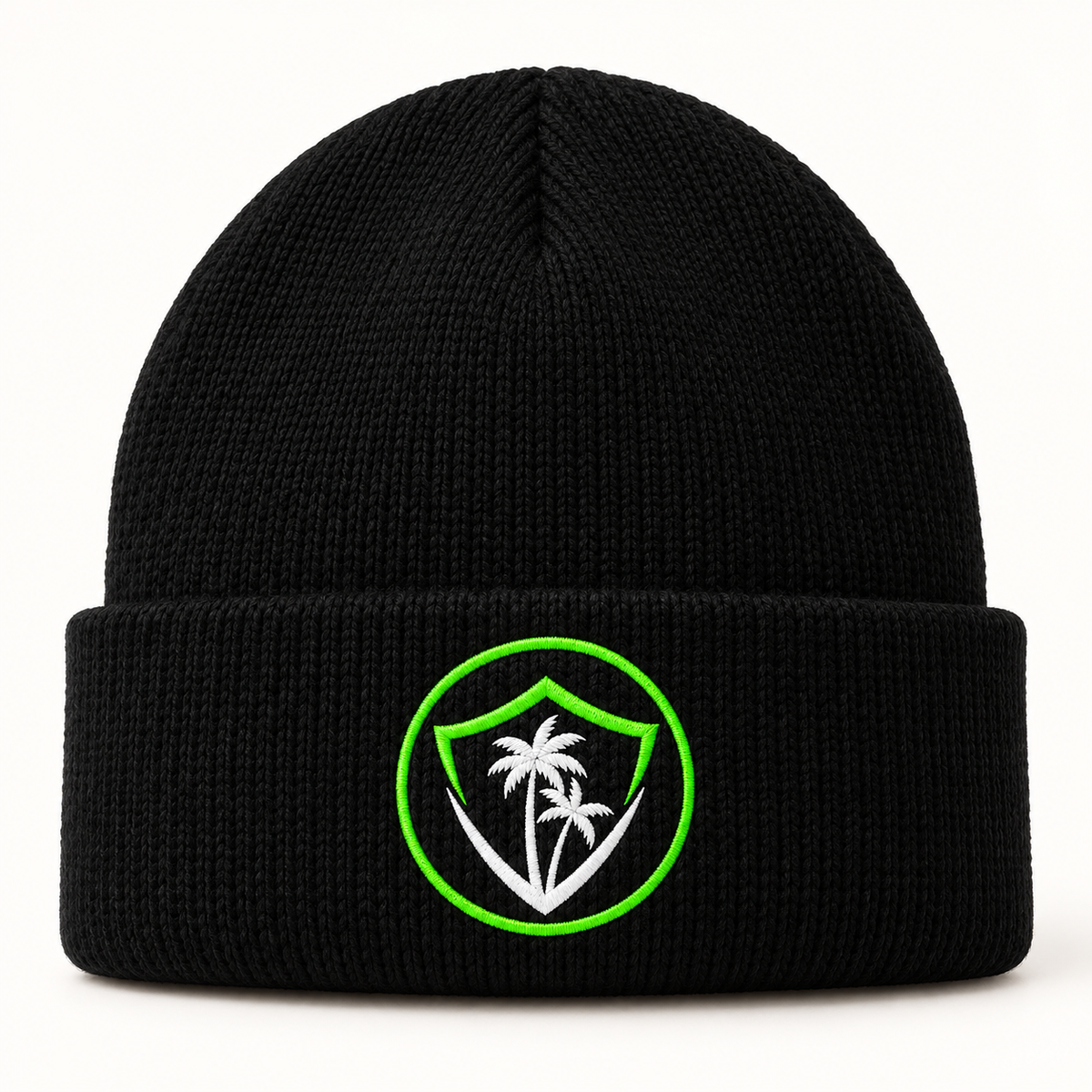VIBE circle logo embroidered beanie