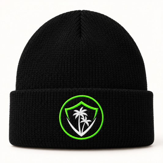 VIBE circle logo embroidered beanie