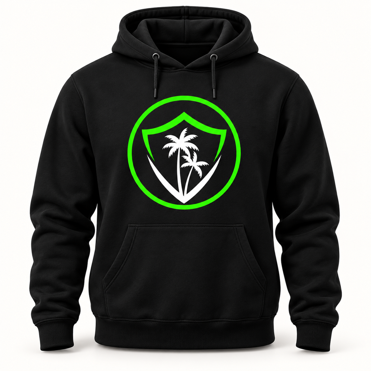 VIBE circle logo black hoodie
