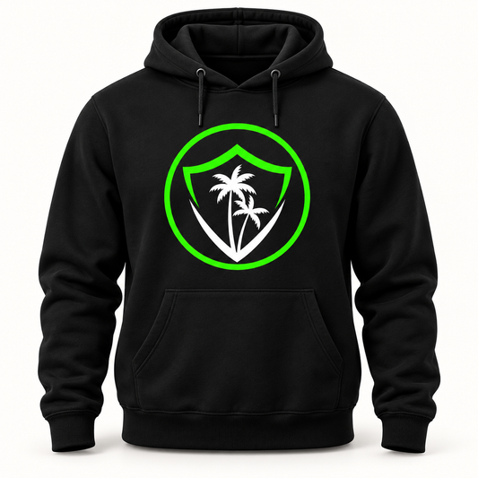 VIBE circle logo black hoodie